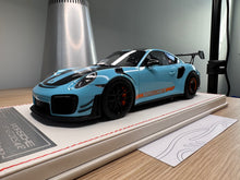 Load image into Gallery viewer, Porsche 911 GT2RSMR - Gulf Blue - 1:18
