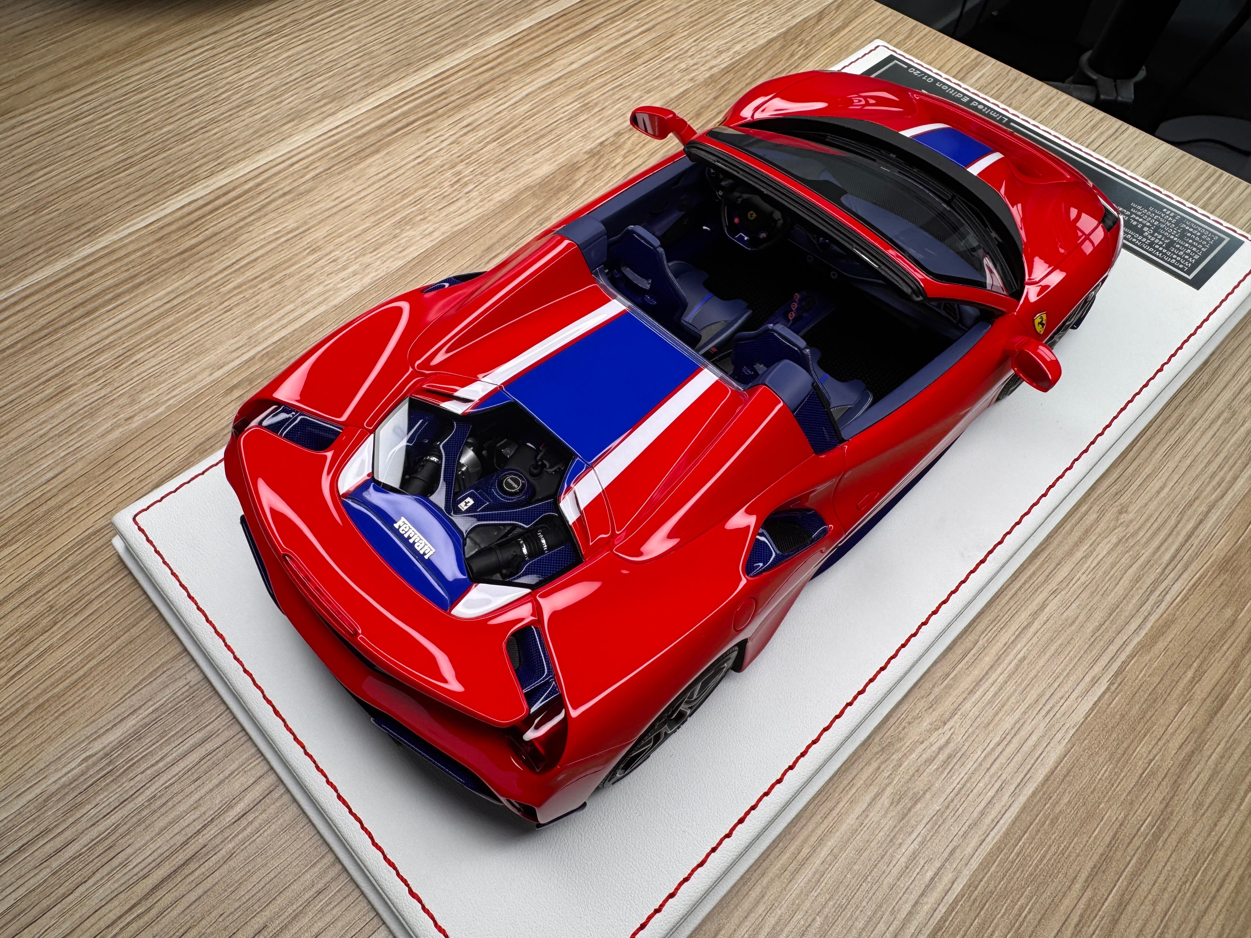 Ferrari 488 Pista Spider - Rosso Corsa - 1:18