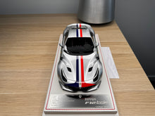 Load image into Gallery viewer, Ferrari F12tdf - Metallic Silver with French livery - 1:18
