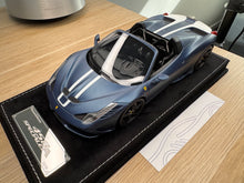 Load image into Gallery viewer, Ferrari 458 Speciale Aperta - Abu Dhabi Blue matte - 1:18
