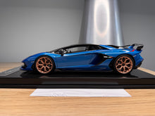 Load image into Gallery viewer, Lamborghini Aventador SVJ - Blu Uranus - 1:18
