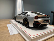 Load image into Gallery viewer, Ferrari F12tdf - Metallic Silver with French livery - 1:18
