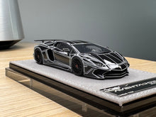 Load image into Gallery viewer, Lamborghini Aventador SV - Gloss Black / Luminous Stripes - 1:43
