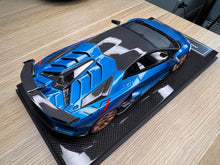 Load image into Gallery viewer, Lamborghini Aventador SVJ - Blu Uranus - 1:18
