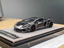 Load image into Gallery viewer, Lamborghini Aventador SV - Gloss Black / Luminous Stripes - 1:43
