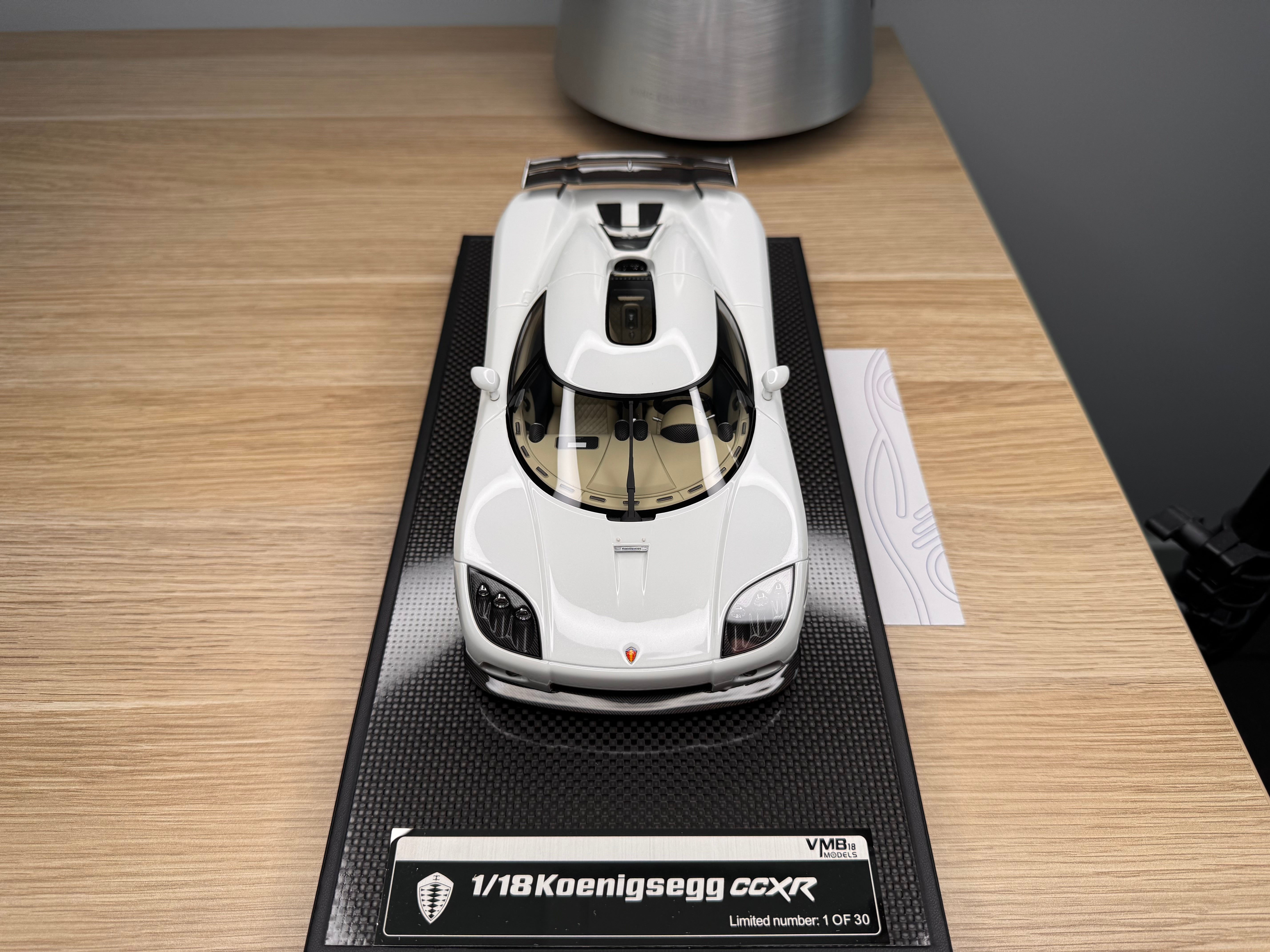 Koenigsegg CCXR - Pearl White - 1:18