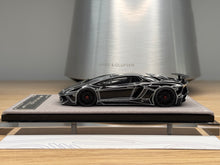 Load image into Gallery viewer, Lamborghini Aventador SV - Gloss Black / Luminous Stripes - 1:43
