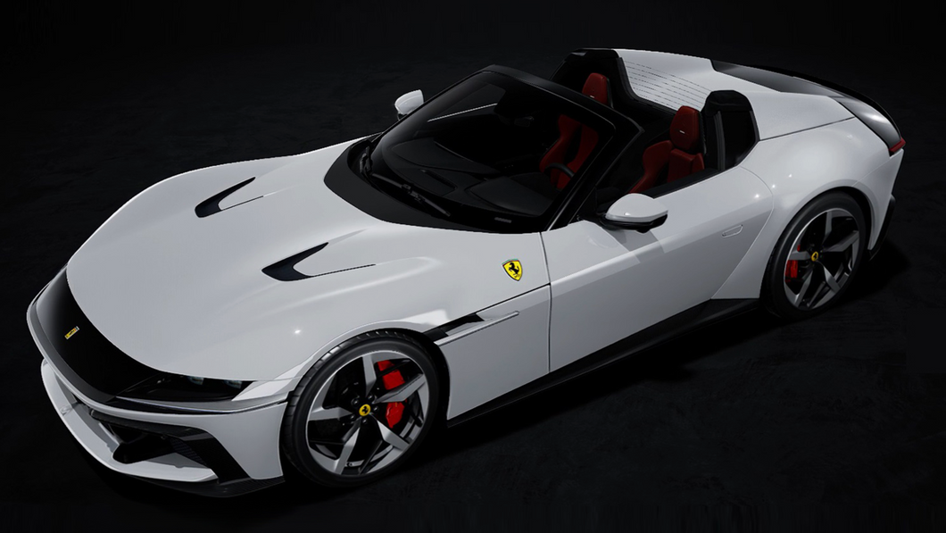 Ferrari 12 Cilindri Spider Bianco Artico 118