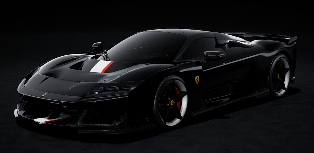 Ferrari F80 - Nero Daytona with livery LE49 - 1:18