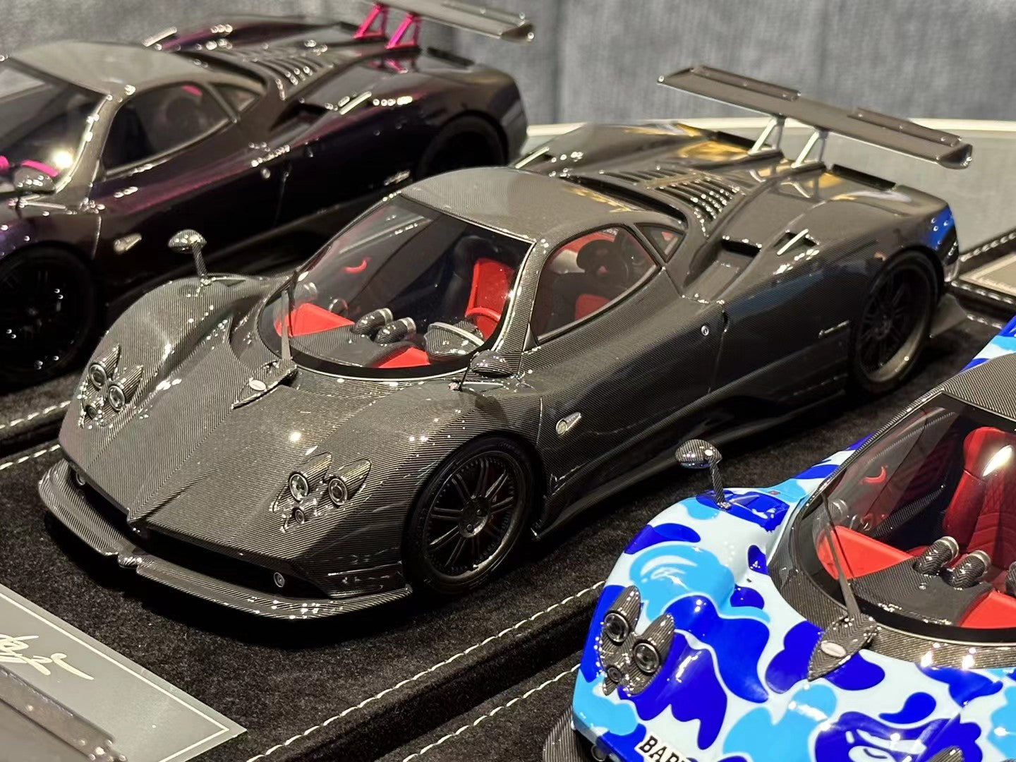 Pagani Zonda F hard top - Black Carbon - 1:18