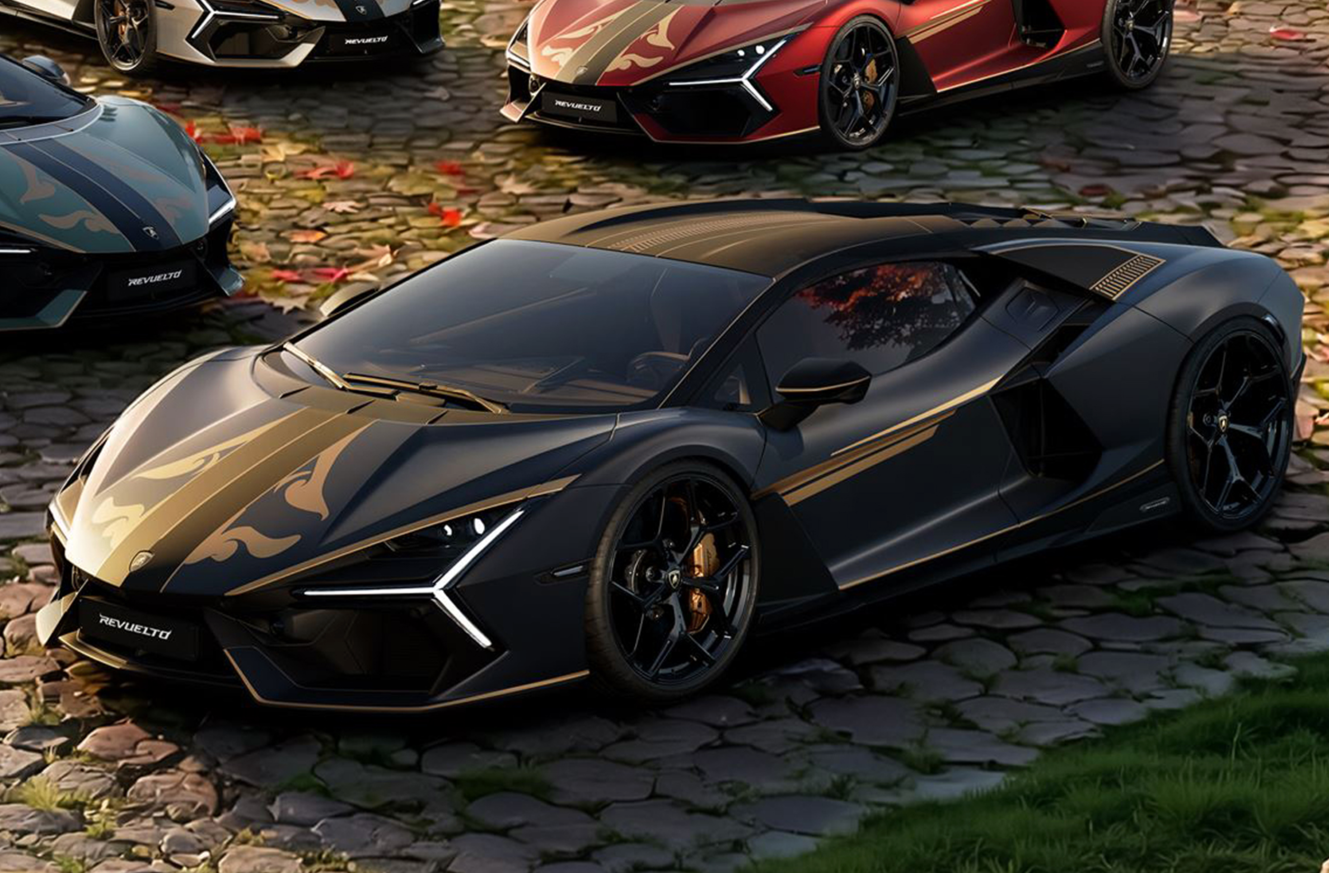 Lamborghini Revuelto Impavido - Grigio Crater Matt - Nero Nemesis (Matt) - 1:18
