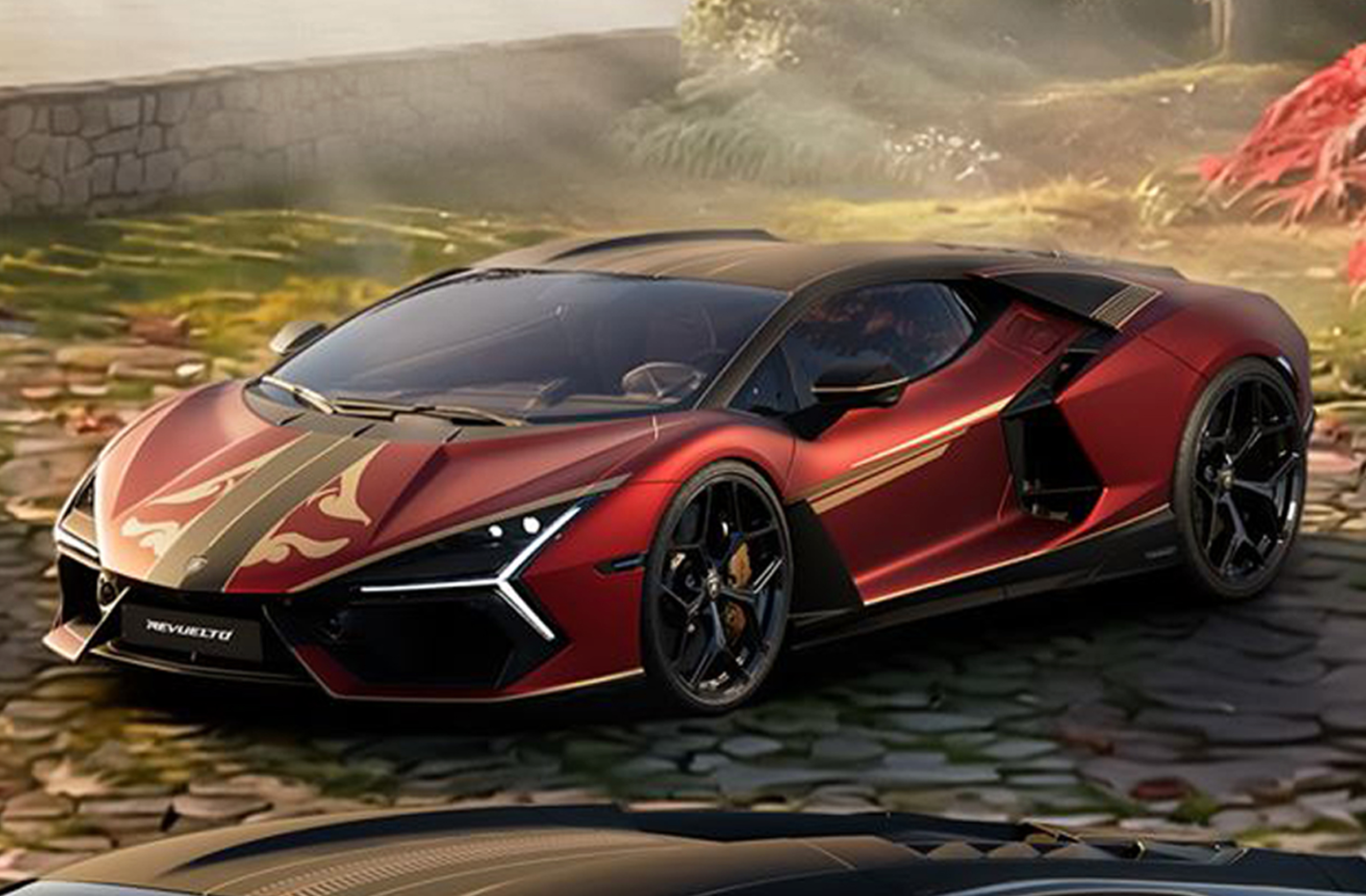 Lamborghini Revuelto Impavido - Rosso Pyra (Matt) - Nero Nemesis (Matt) - 1:18