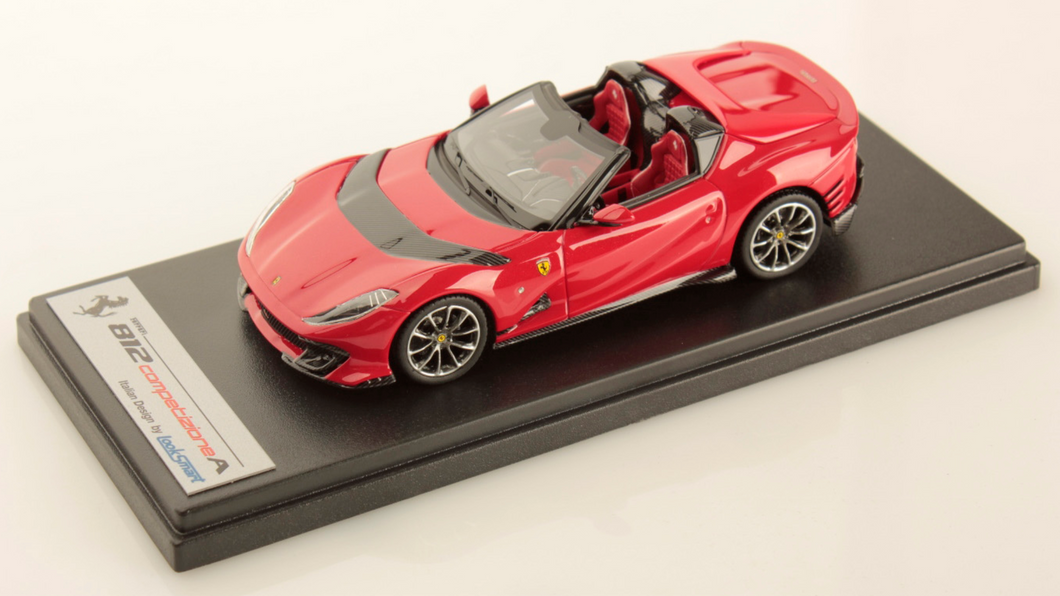 Ferrari 812 Competizione A - Rosso TRS - blue alcantara base - 1:43