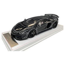 Load image into Gallery viewer, Lamborghini Aventador SVJ - Black Luminous - 1:18
