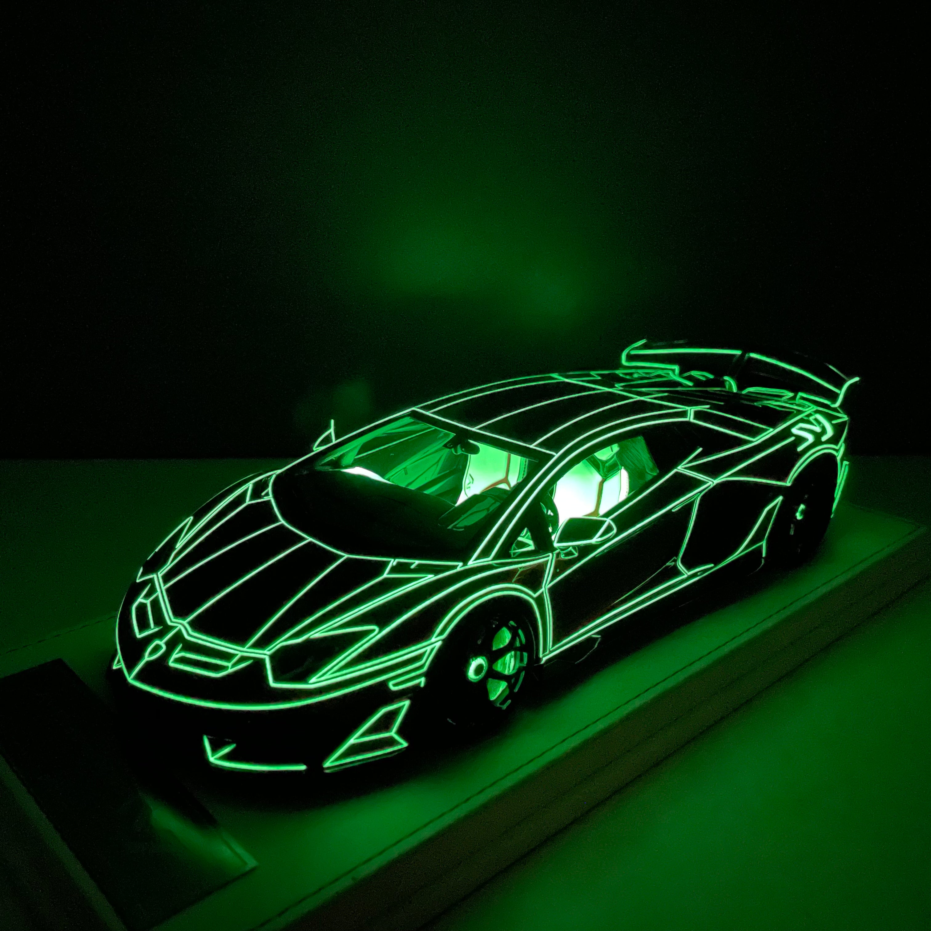 Lamborghini Aventador SVJ - Blue Luminous - 1:18