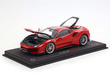 Load image into Gallery viewer, Ferrari 488 Pista Spider - Rosso Corsa with stripe OPEN PARTS - 1:18
