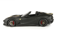 Load image into Gallery viewer, Ferrari 812 Competizione A - matte black with yellow stripe - 1:18
