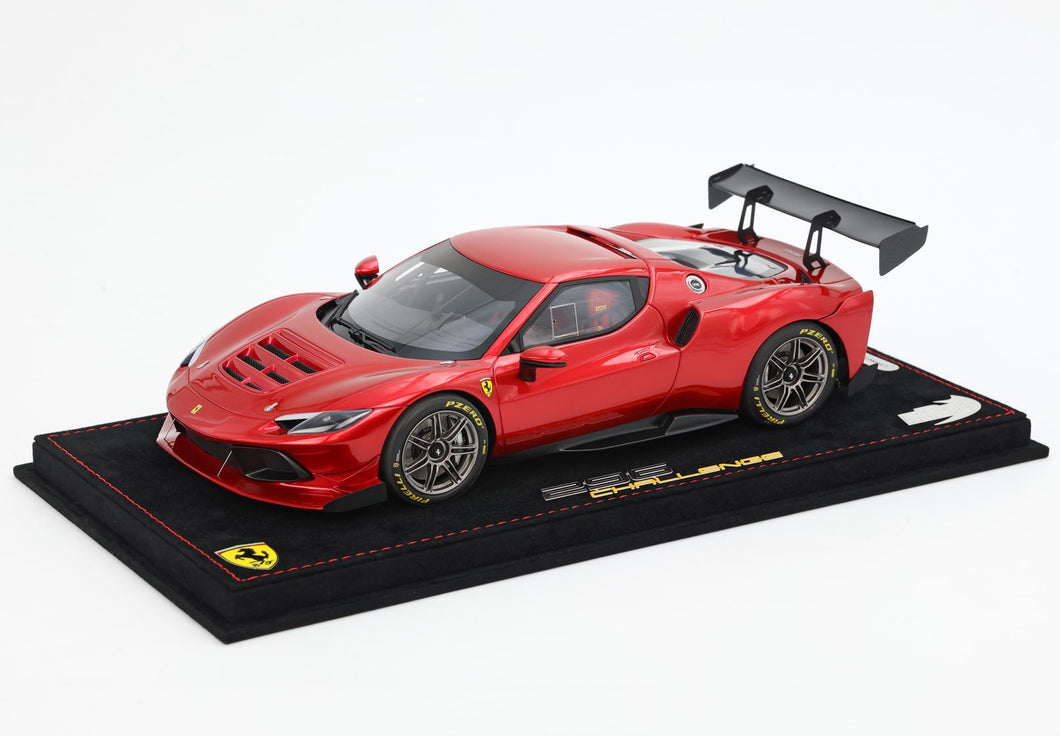 Ferrari 296 Challenge - Rosso Fuoco - 1:18