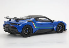 Load image into Gallery viewer, Maserati GT2 Stradale - Blu Infinito with Italian stripe - 1:18
