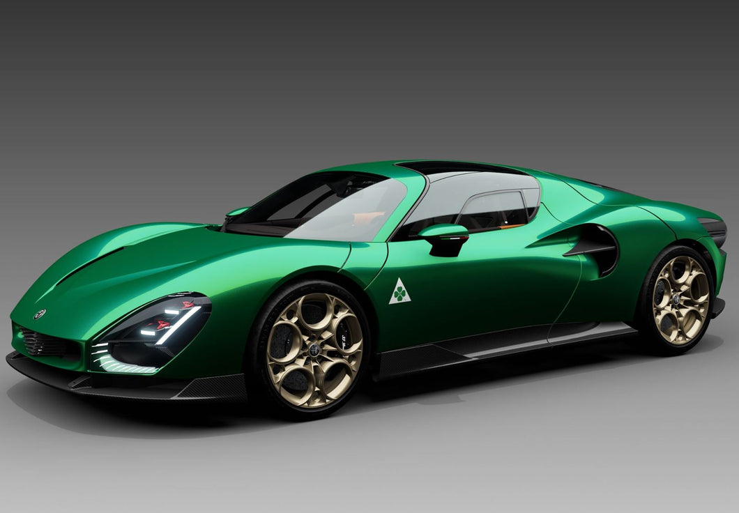 Alfa Romeo 33 Stradale - Verde Montreal - 1:18