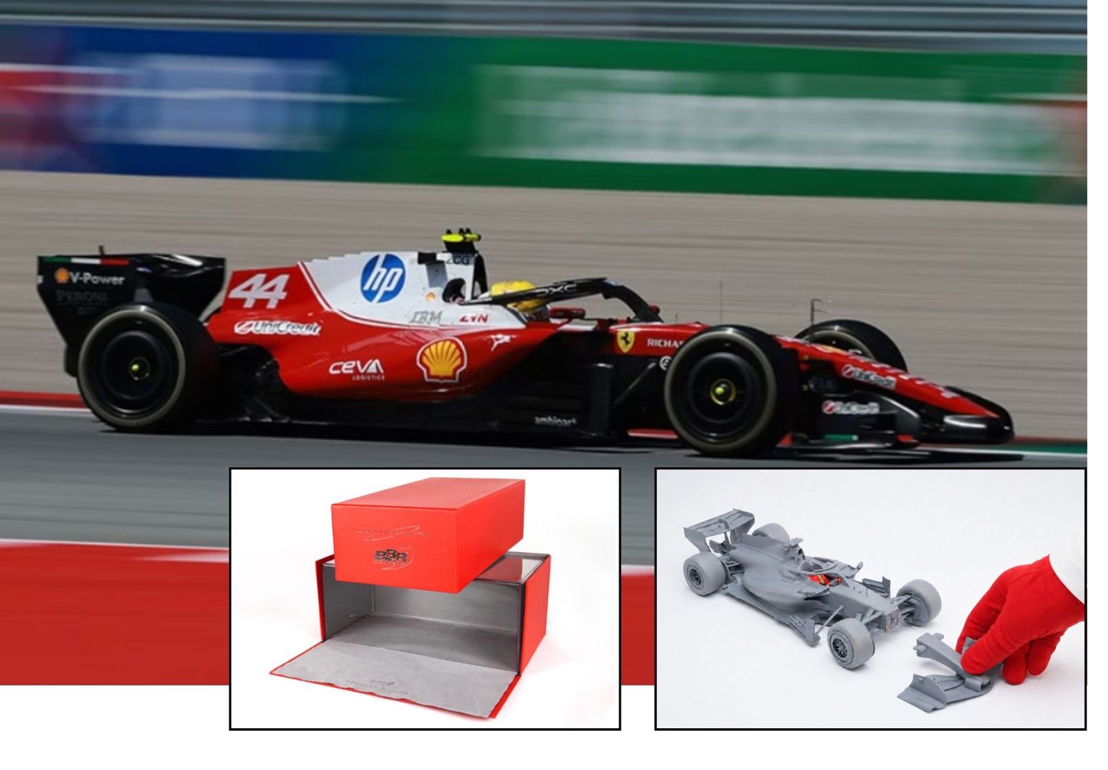 Ferrari SF26 F1 Barcelona-Catalunya Grand Prix - INCLUDED DRIVER Lewis Hamilton luxury pack - 1:18