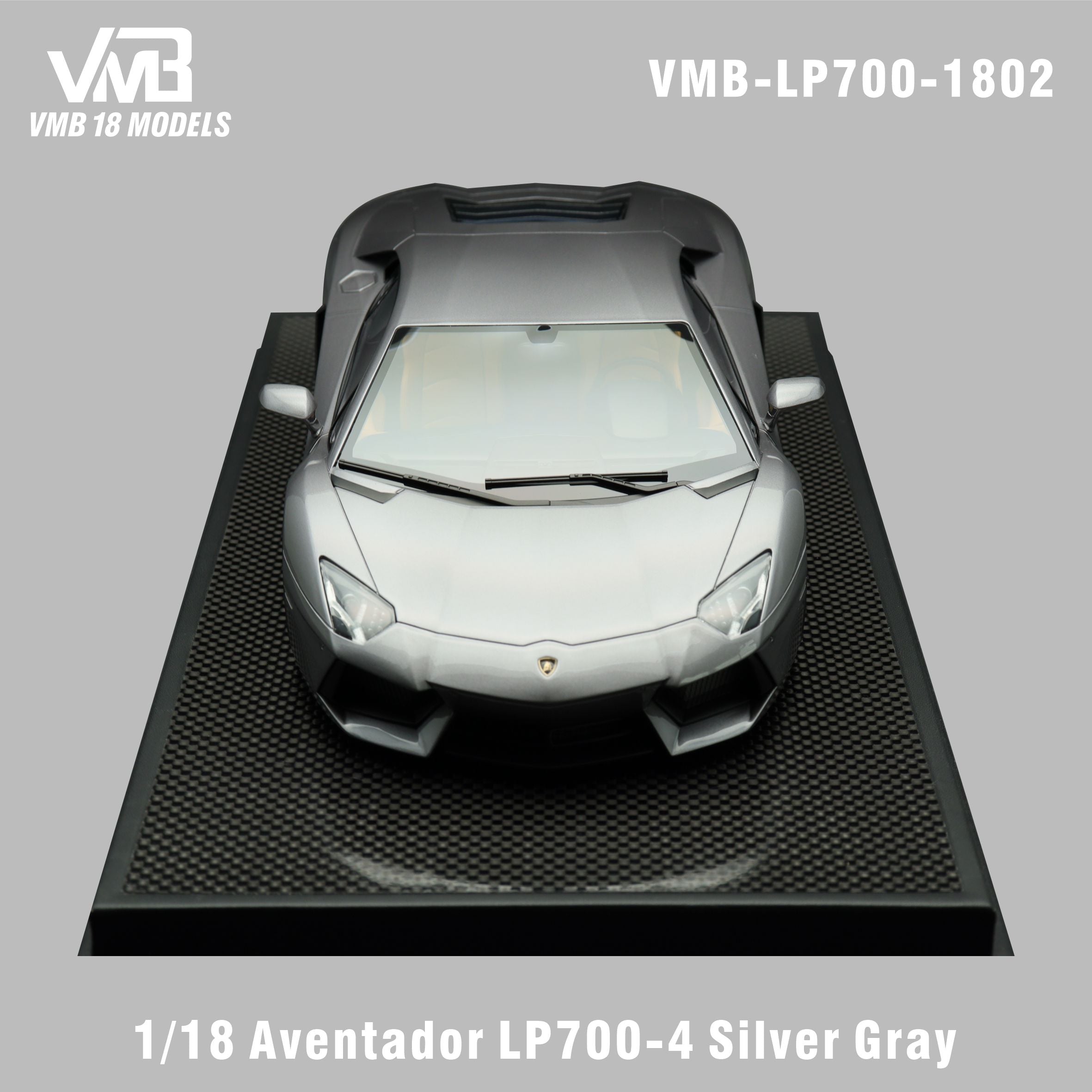 Lamborghini Aventador LP700-4 - Silver Gray - 1:18
