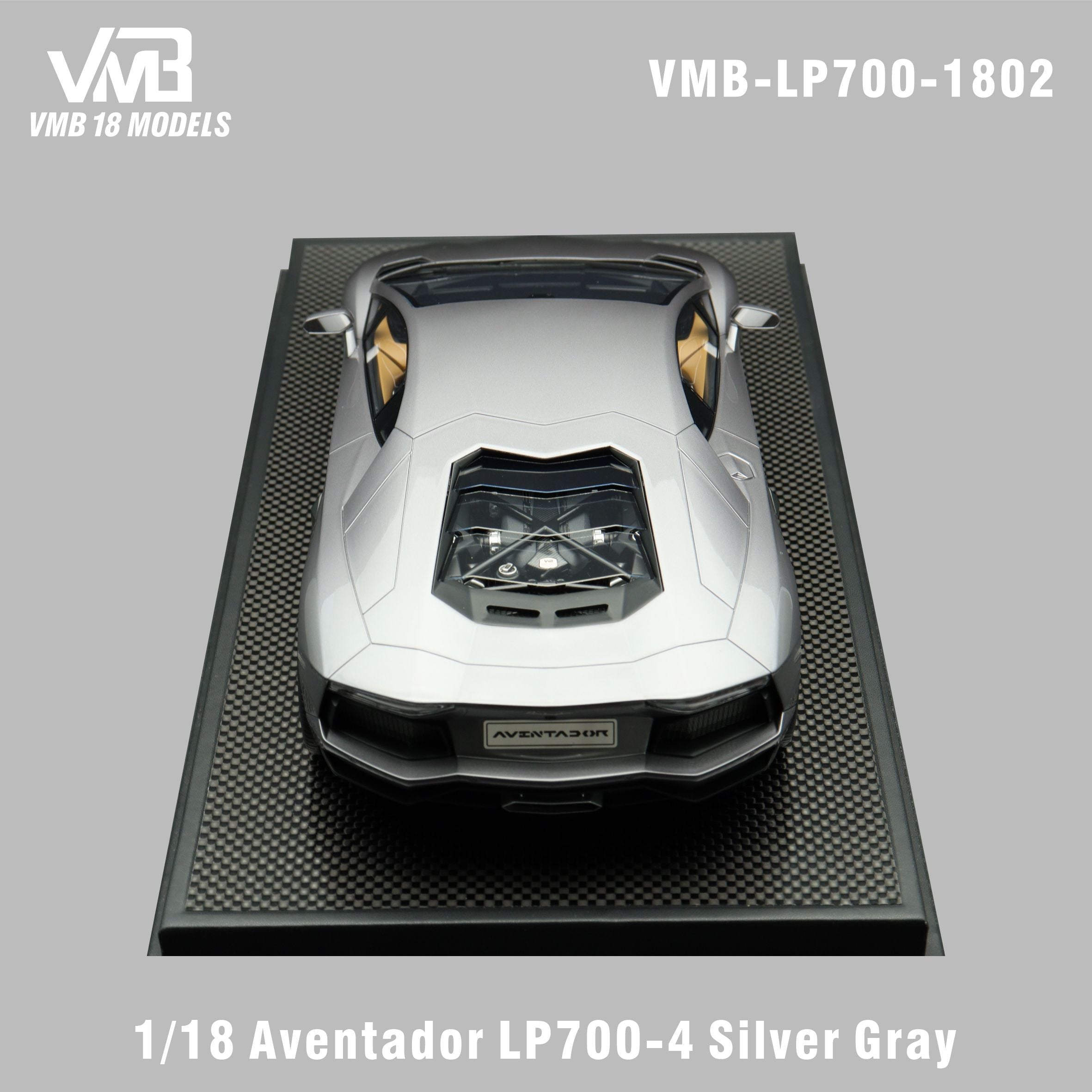 Lamborghini Aventador LP700-4 - Silver Gray - 1:18