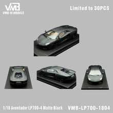 Load image into Gallery viewer, Lamborghini Aventador LP700-4 - Matte Black - 1:18
