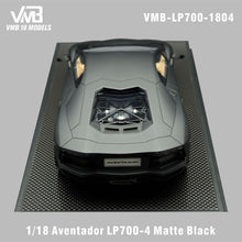Load image into Gallery viewer, Lamborghini Aventador LP700-4 - Matte Black - 1:18
