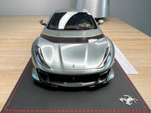 Load image into Gallery viewer, Ferrari 812 Competizione - Coburn grey with horizontal yellow fly stripe - 1:18
